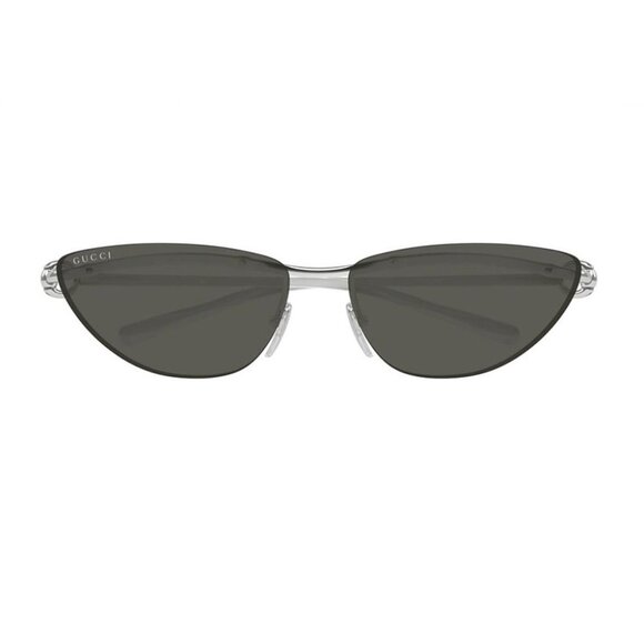 NEW GUCCI SUNGLASSES GUCCI GG1701S 001 SILVER/GREY EYEWEAR - Picture 3 of 4